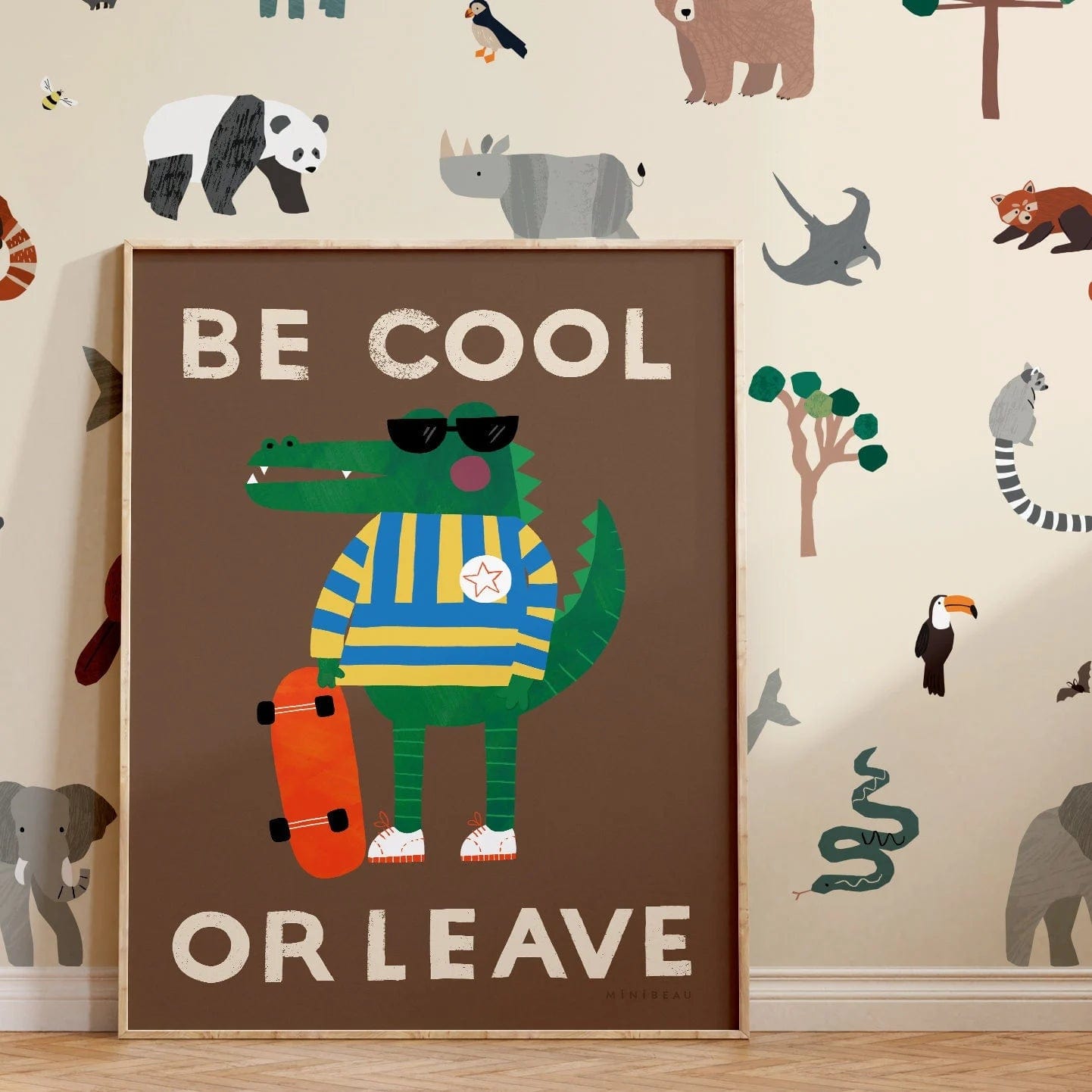 Art Print Be Cool Or Leave Croc Art Print