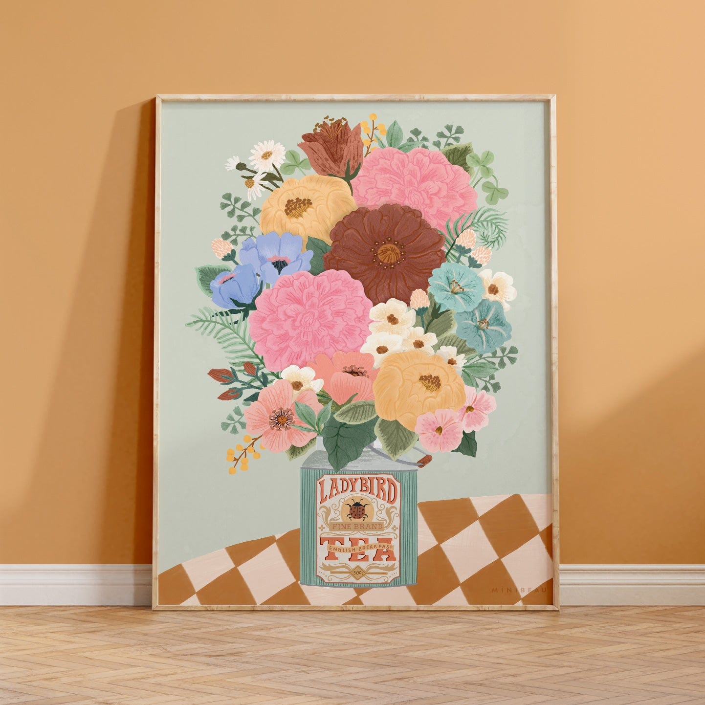 Art Print Boho Floral Vase Art Print
