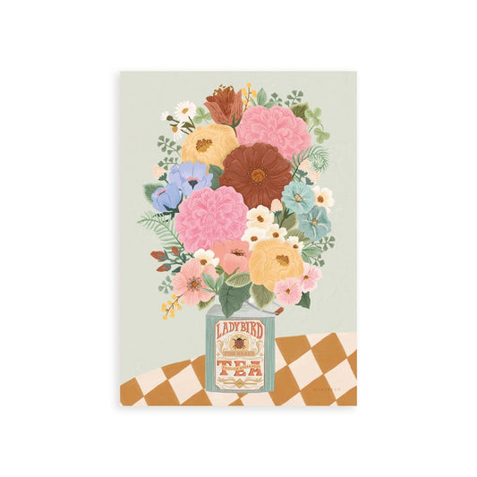 Art Print 15x20cm (6x8") / No Frame Boho Floral Vase Art Print