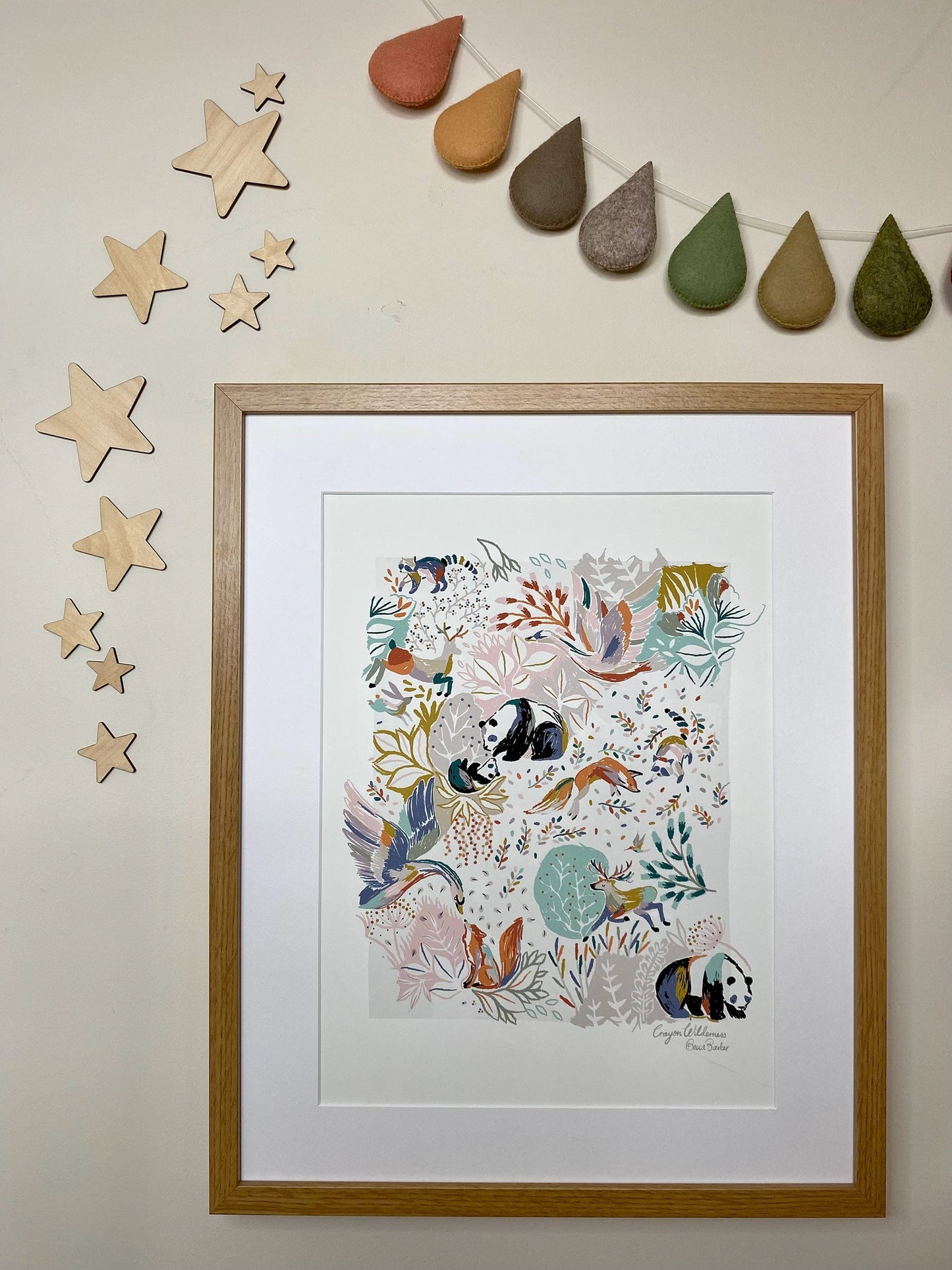 Art Print Crayon Wilderness Art Print