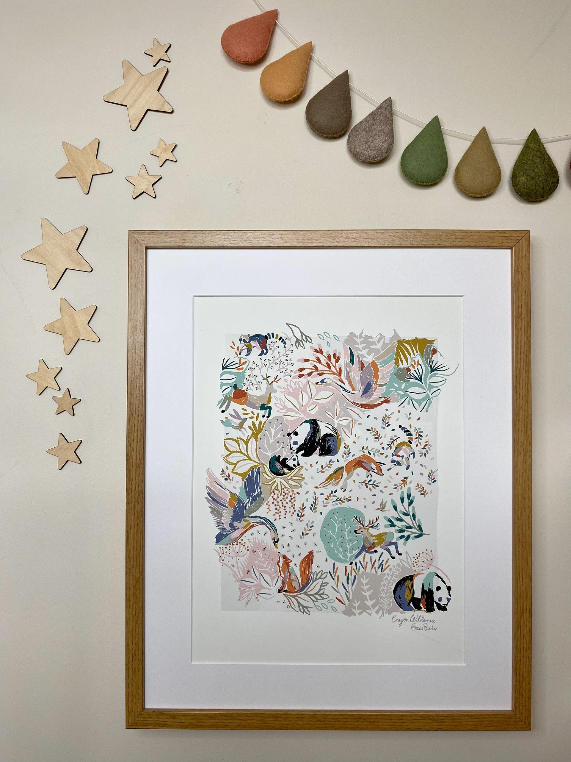 Art Print Crayon Wilderness Art Print
