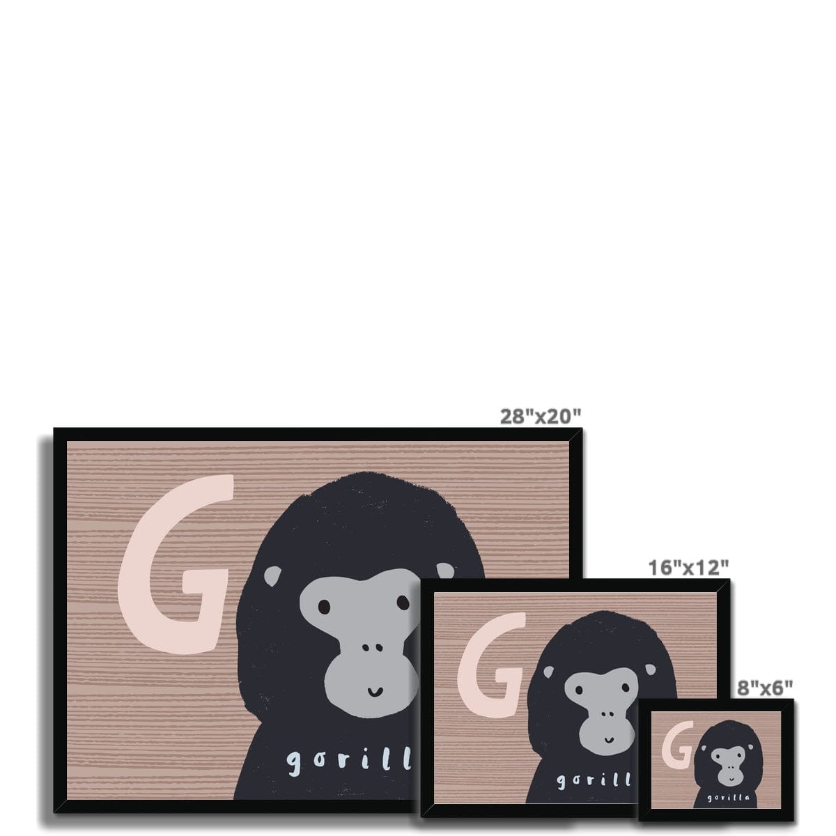 Art Print G Is For Gorilla Art Print