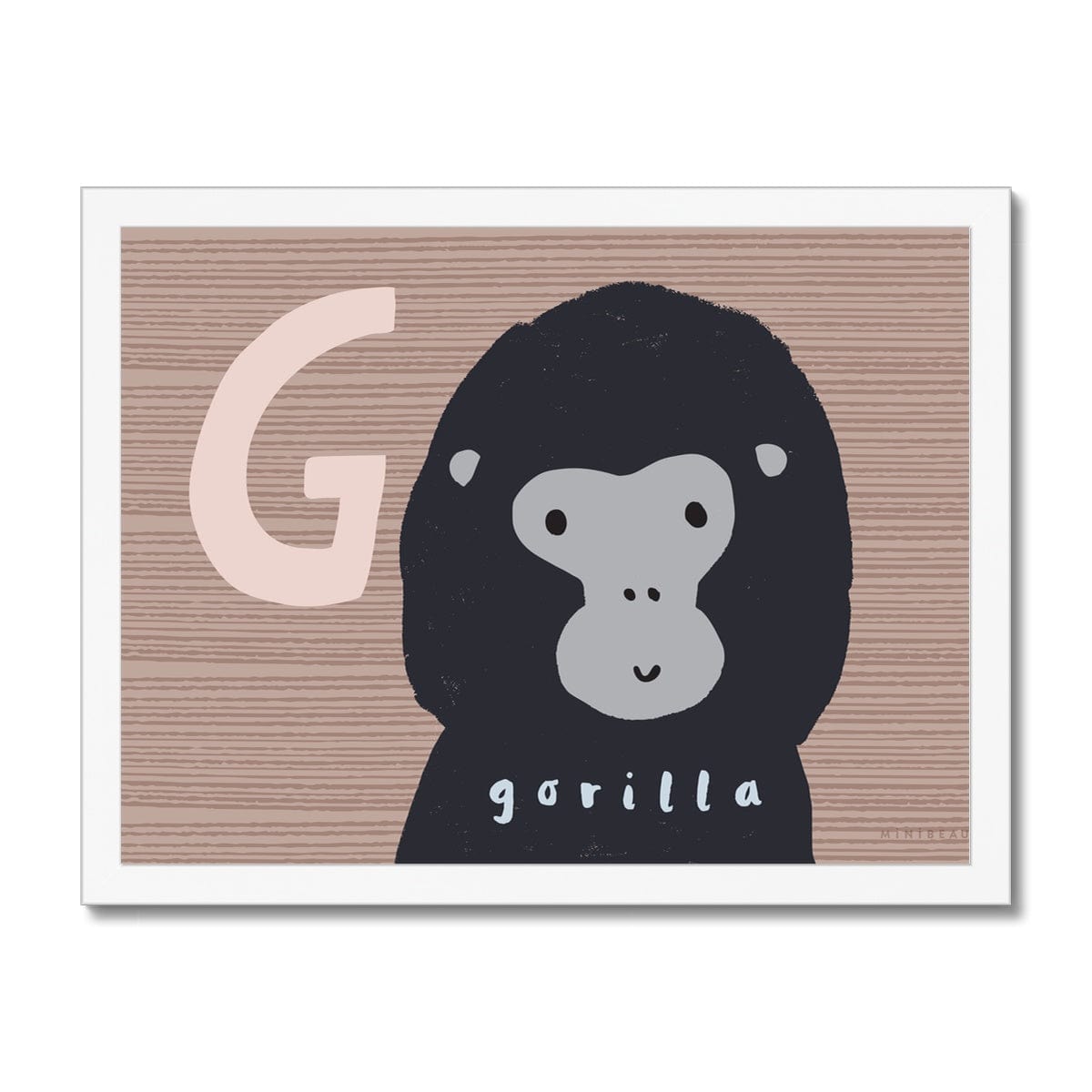 Art Print G Is For Gorilla Art Print