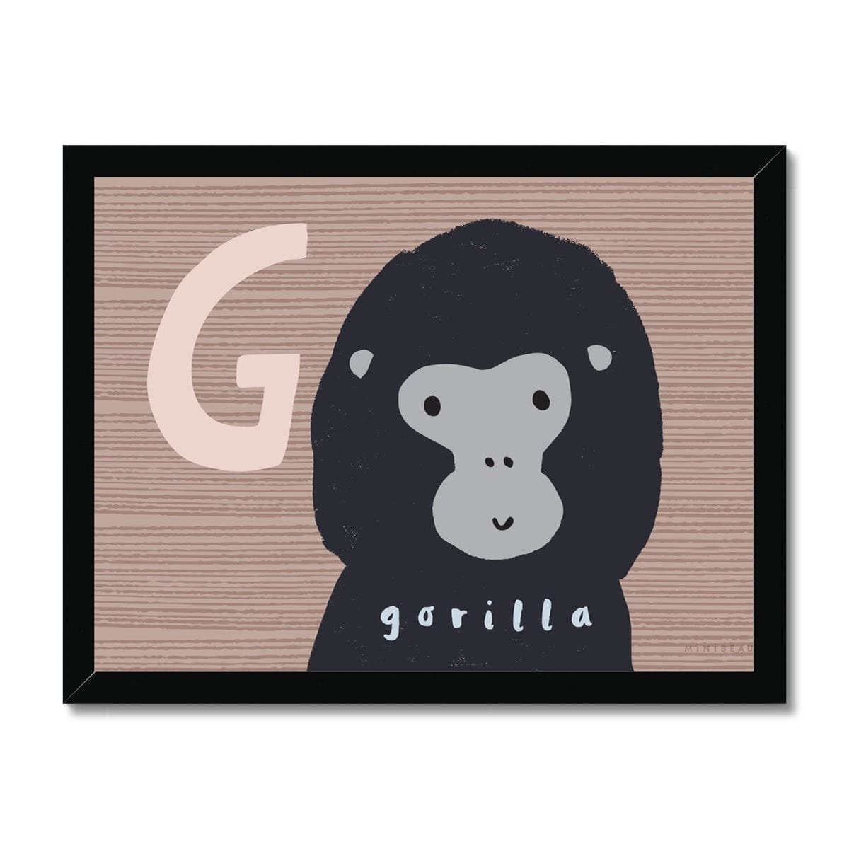 Art Print G Is For Gorilla Art Print