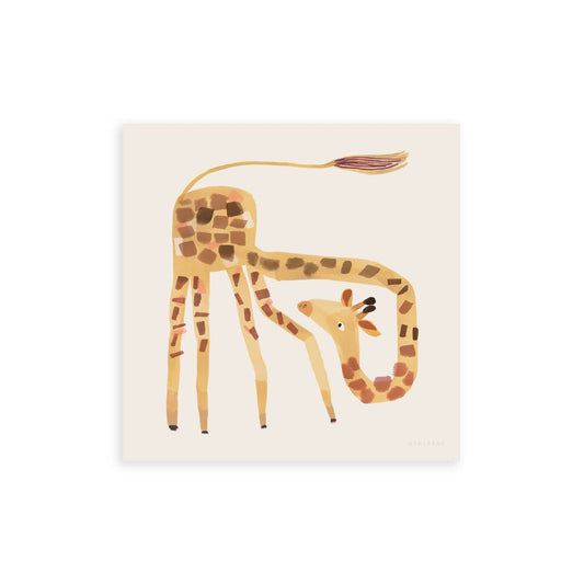 Art Print 30x30cm (12x12") / No Frame Giraffe Art Print