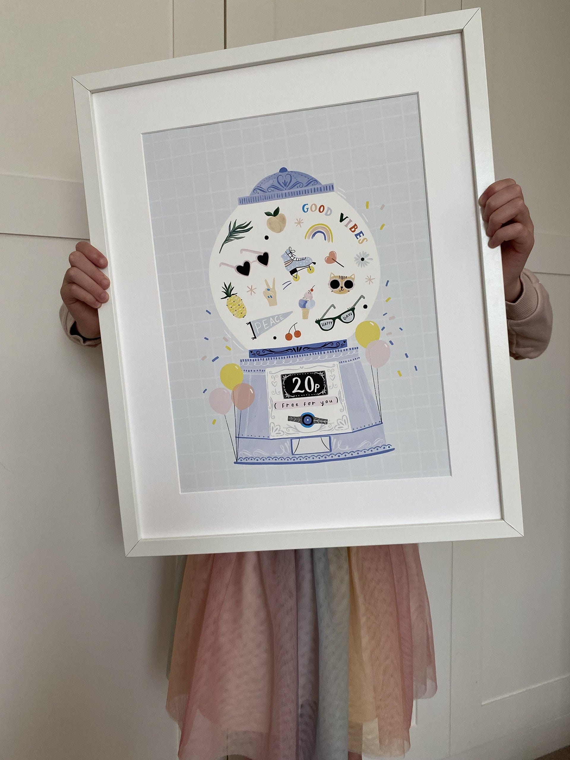 Art Print Good Vibes Gumball Art Print