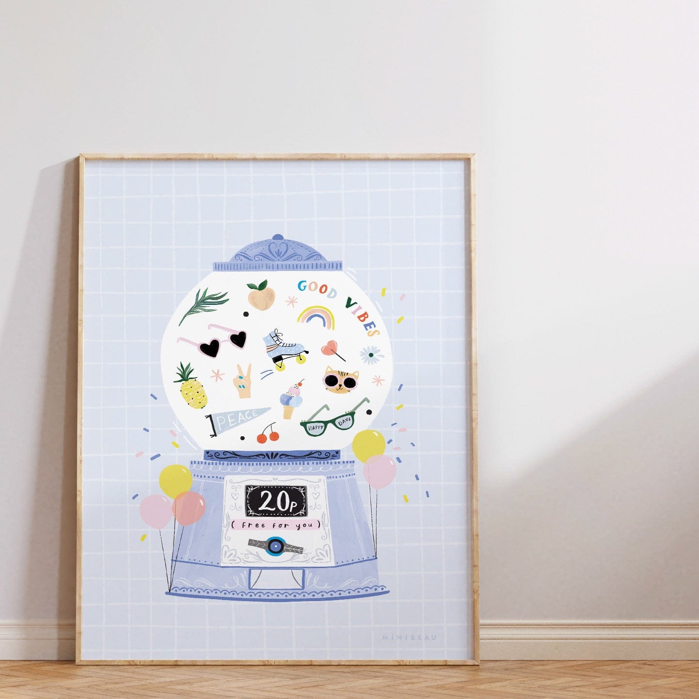 Art Print Good Vibes Gumball Art Print
