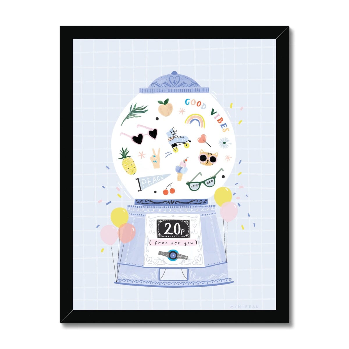 Art Print Good Vibes Gumball Art Print