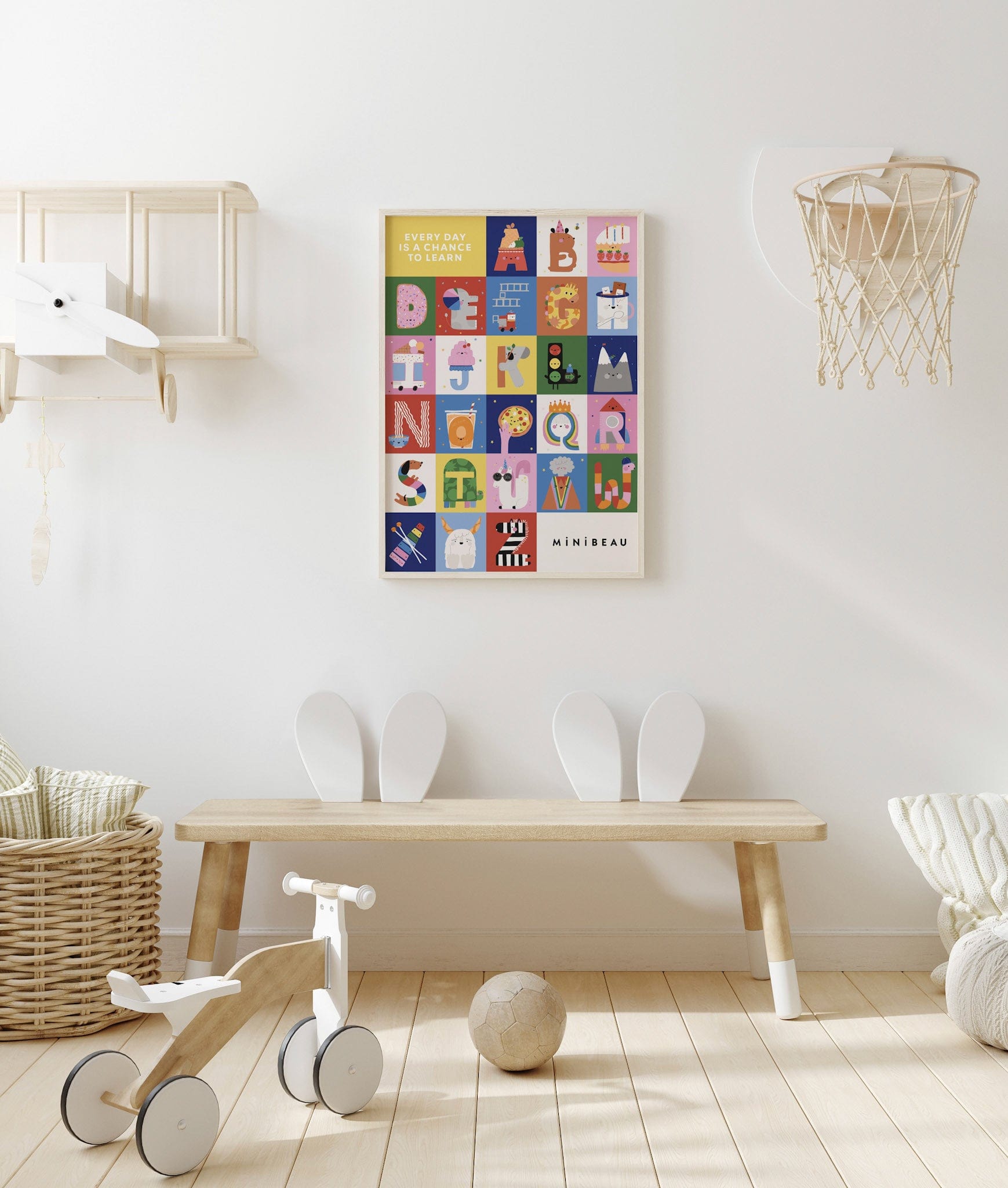 Art Print Happy Alphabet Art Print