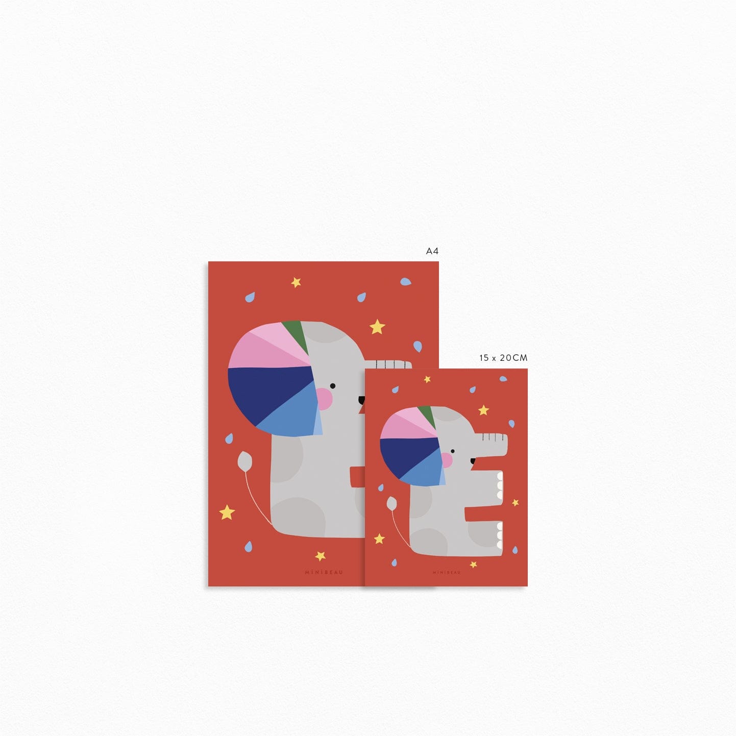 Art Print Happy Alphabet 'E' Art Print - Personalisable