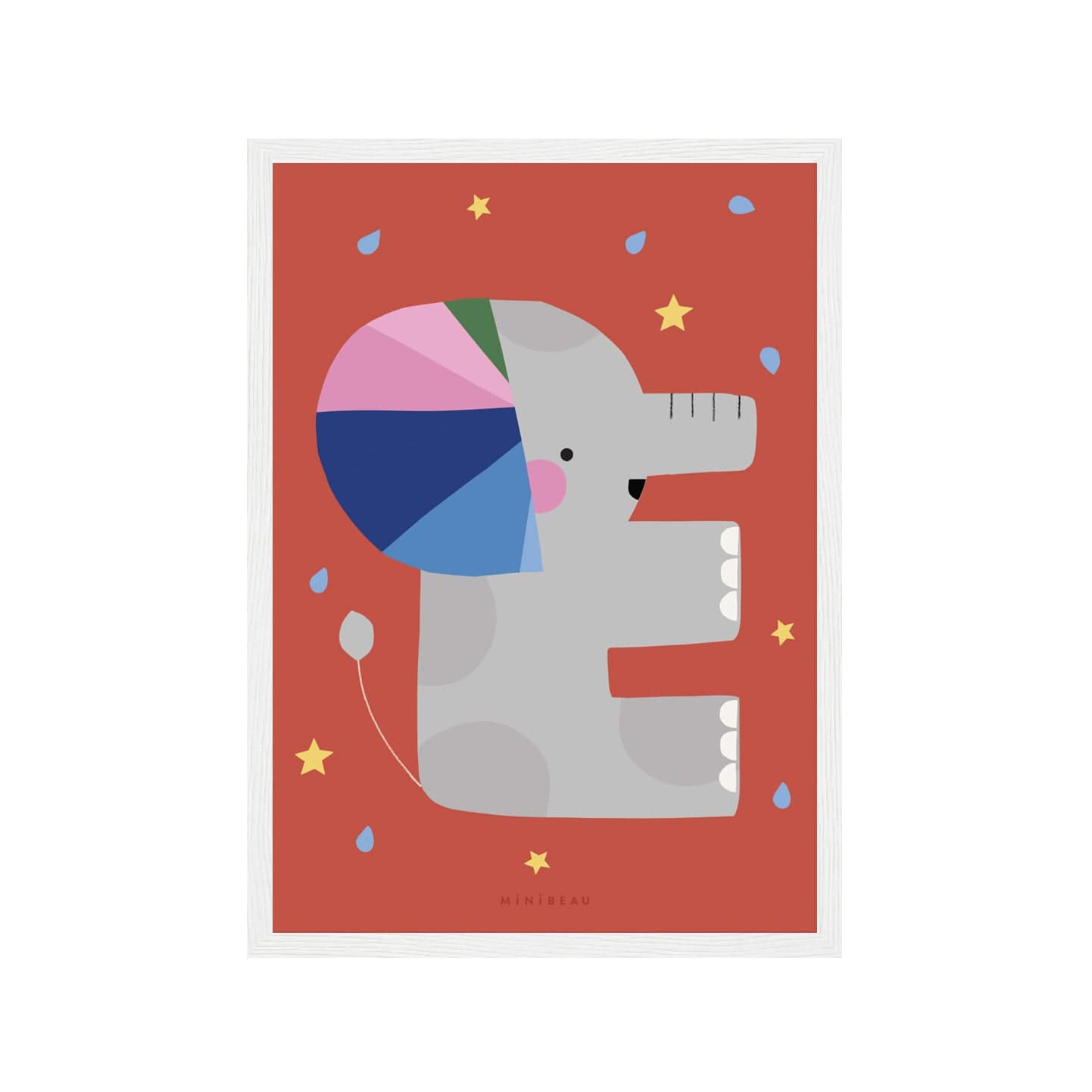 Art Print Happy Alphabet 'E' Art Print - Personalisable