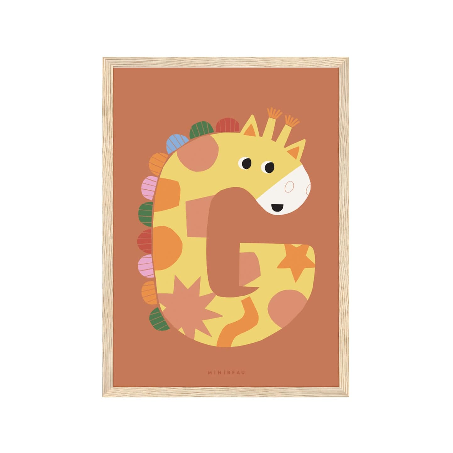 Art Print Happy Alphabet 'G' Art Print - Personalisable