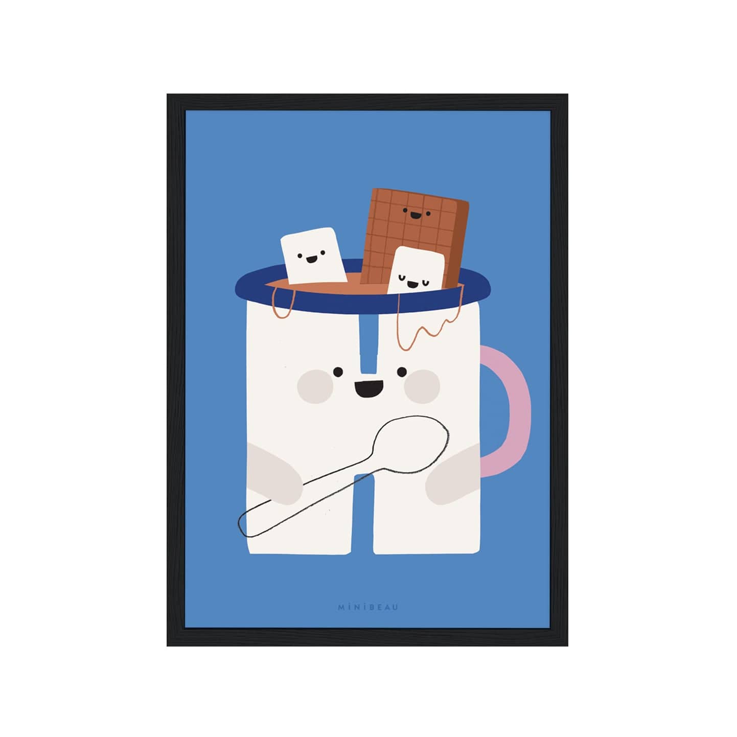 Art Print Happy Alphabet 'H' Art Print - Personalisable