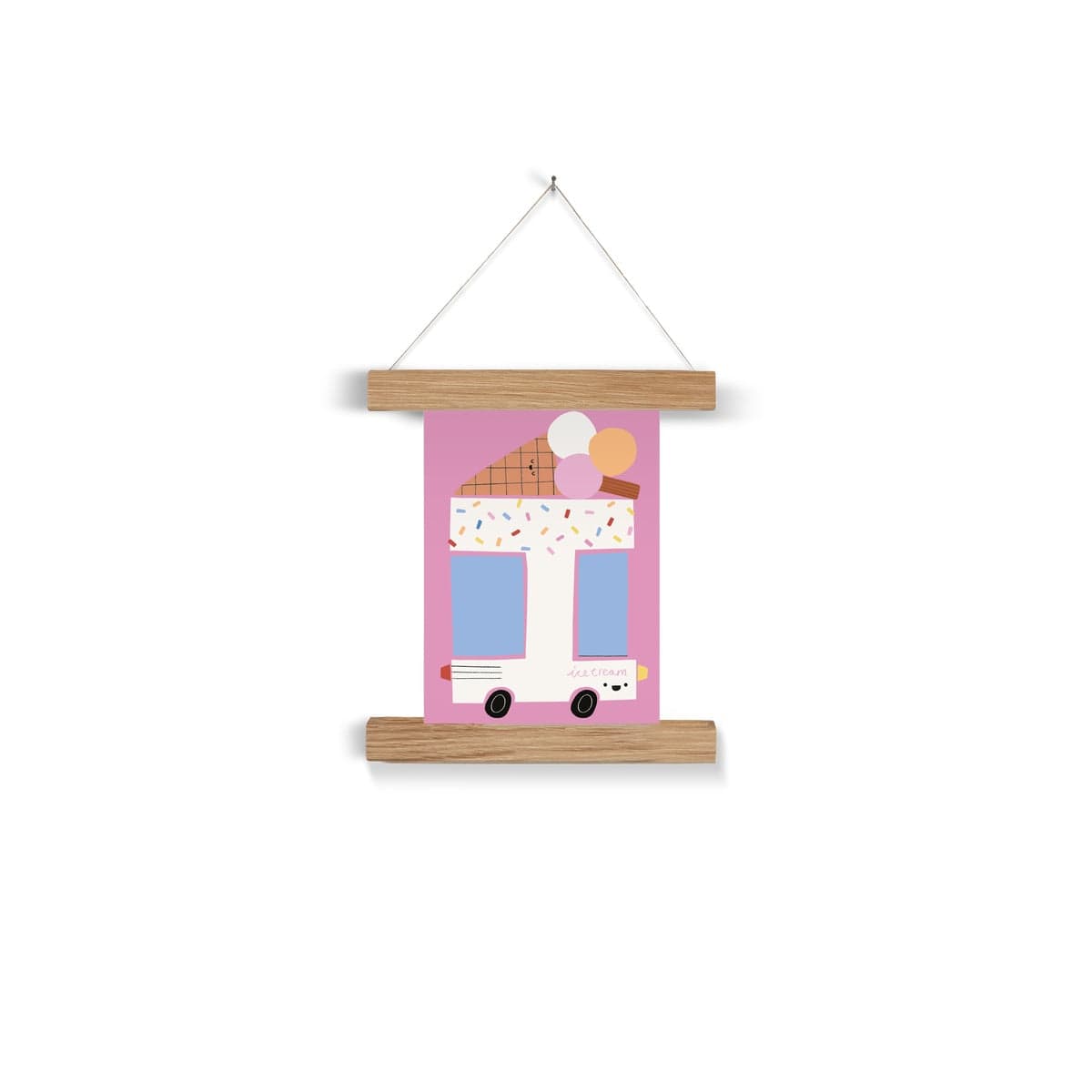 Art Print Happy Alphabet 'I' Art Print - Personalisable