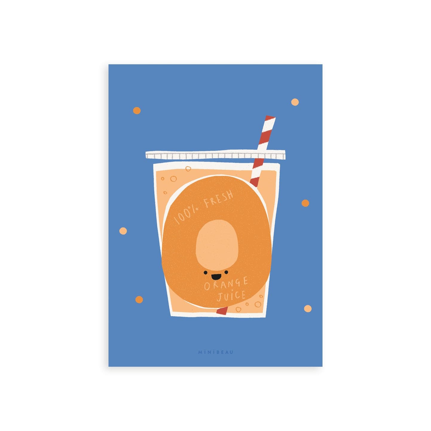 Art Print 15x20cm (6x8") / No Frame Happy Alphabet 'O' Art Print - Personalisable