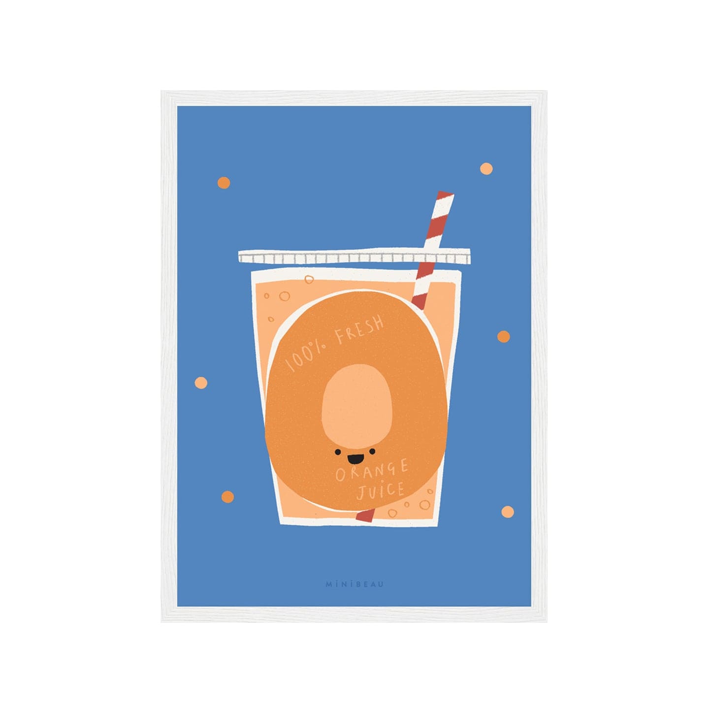 Art Print Happy Alphabet 'O' Art Print - Personalisable