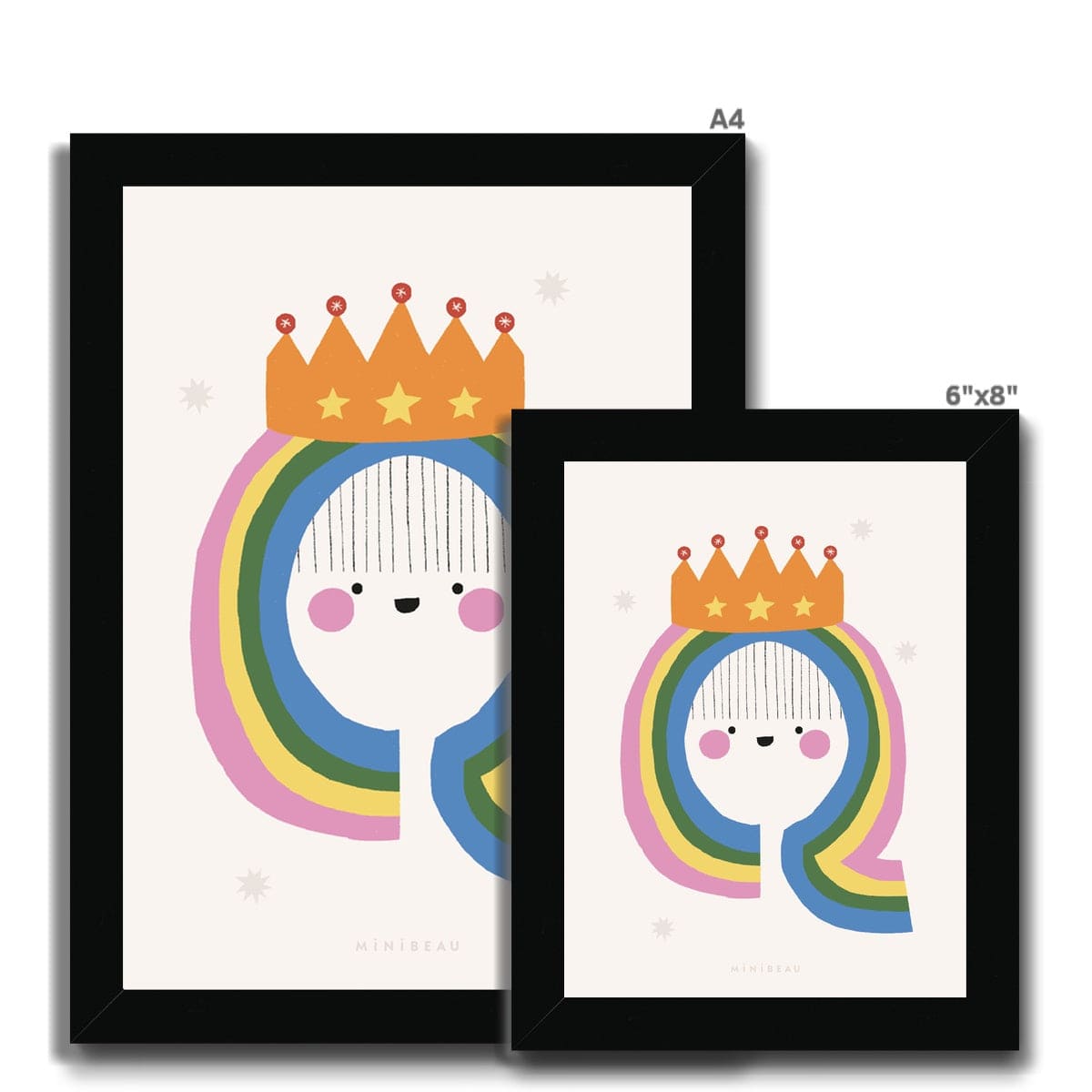 Art Print Happy Alphabet 'Q' Art Print - Personalisable