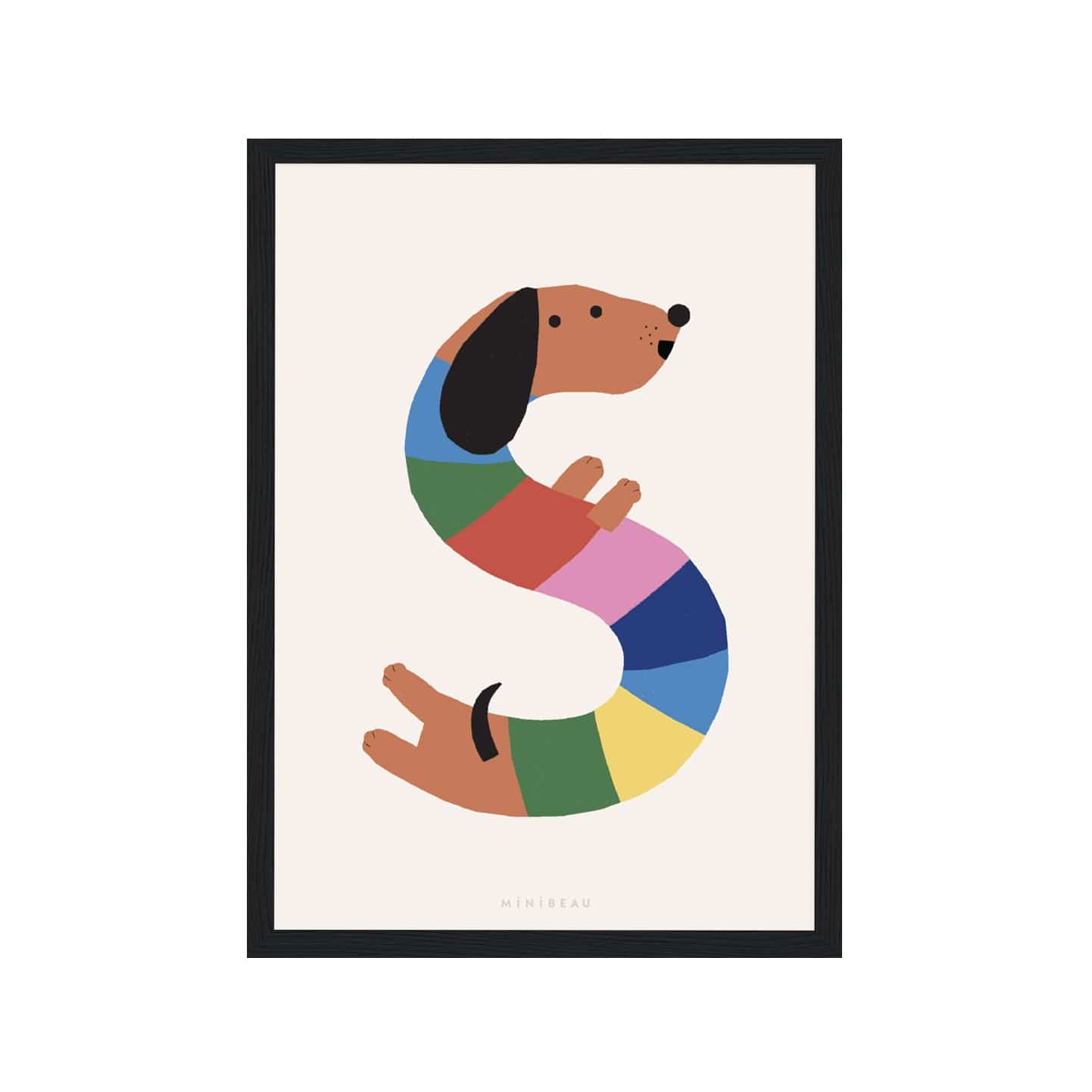 Art Print Happy Alphabet 'S' Art Print - Personalisable