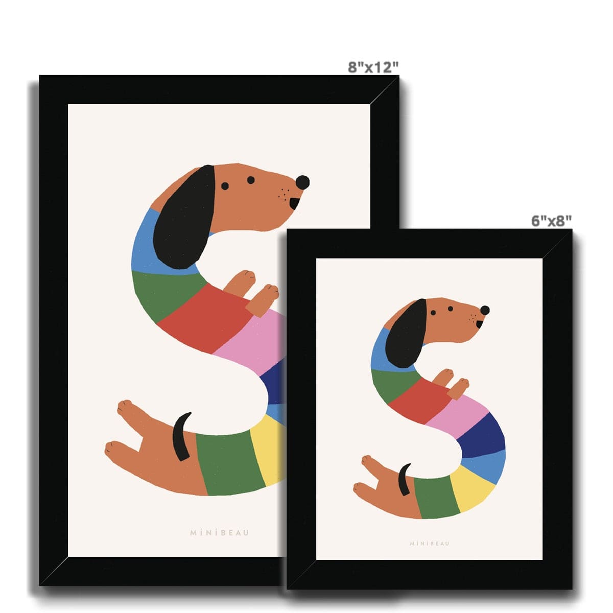 Art Print Happy Alphabet 'S' Art Print - Personalisable