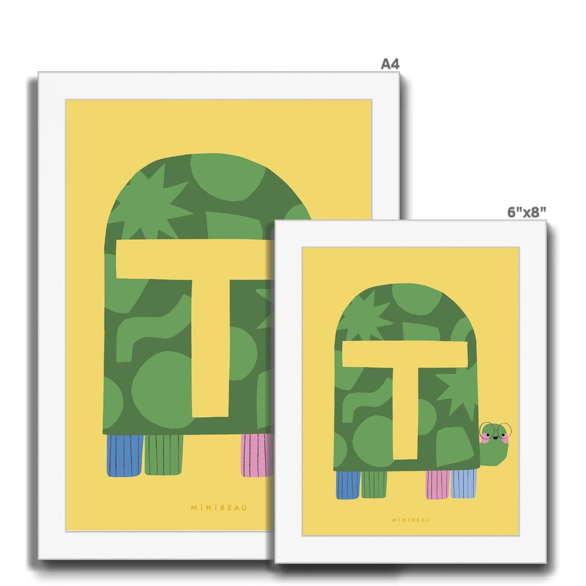 Art Print Happy Alphabet 'T' Art Print - Personalisable