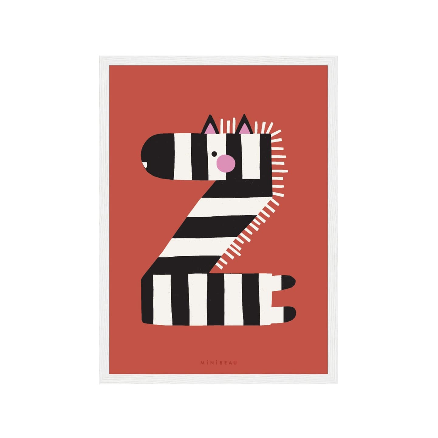 Art Print Happy Alphabet 'Z' Art Print - Personalisable