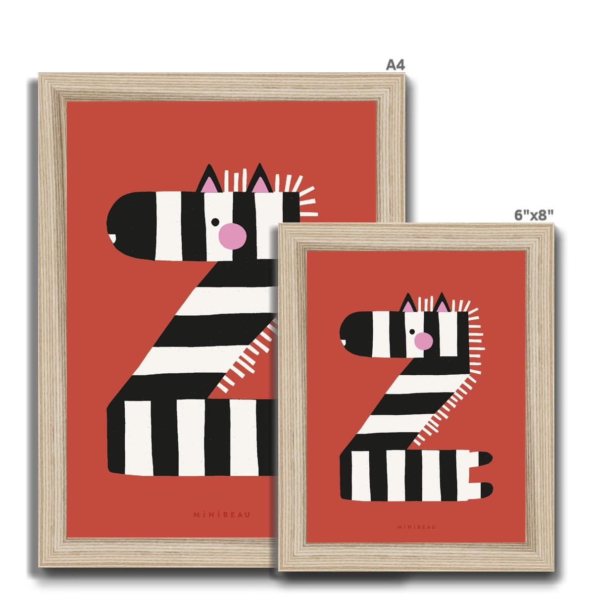 Art Print Happy Alphabet 'Z' Art Print - Personalisable