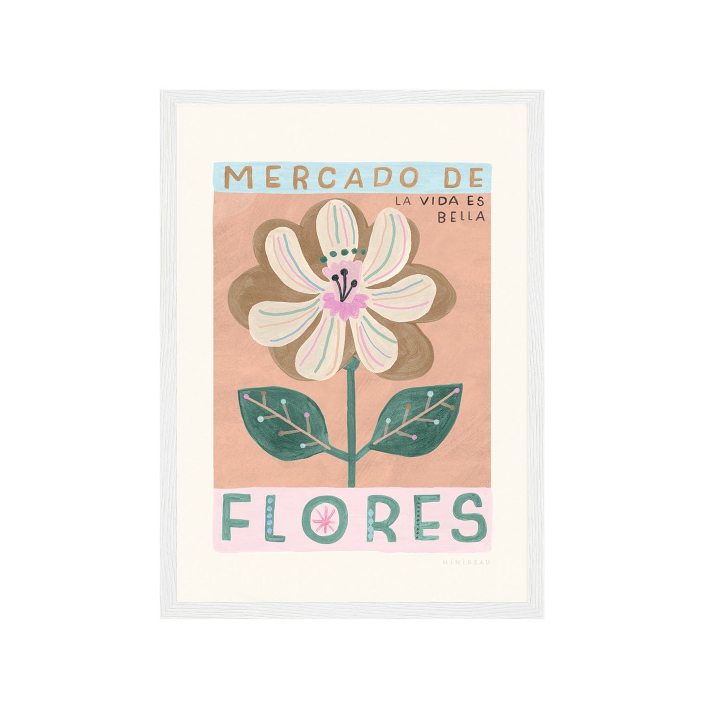 Art Print Mercado De Flores Art Print