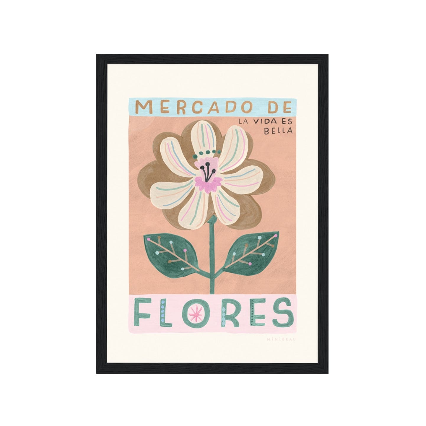 Art Print Mercado De Flores Art Print