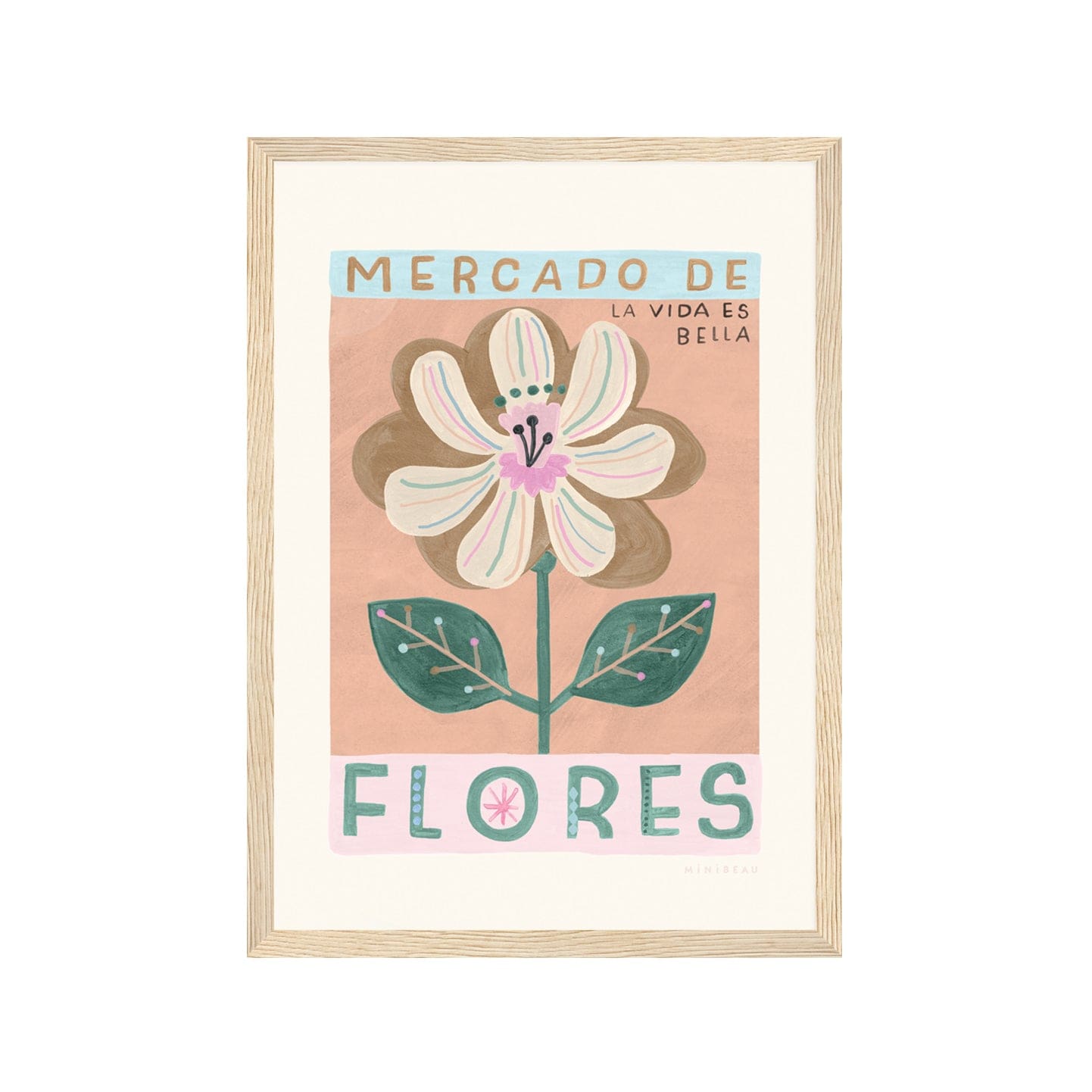 Art Print Mercado De Flores Art Print