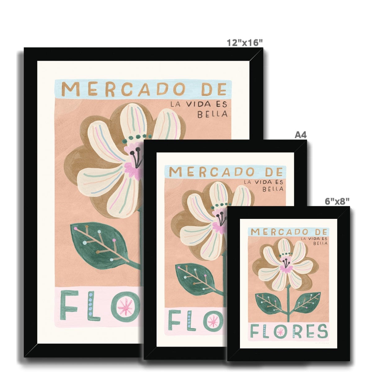 Art Print Mercado De Flores Art Print
