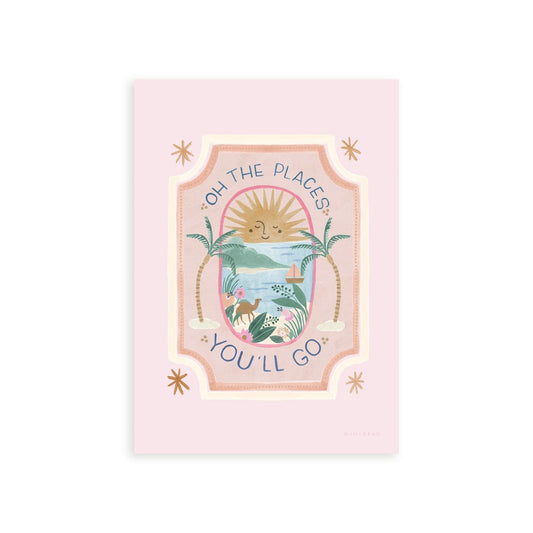 Art Print 15x20cm (6x8") / No Frame Oh, The Places You'll Go Art Print