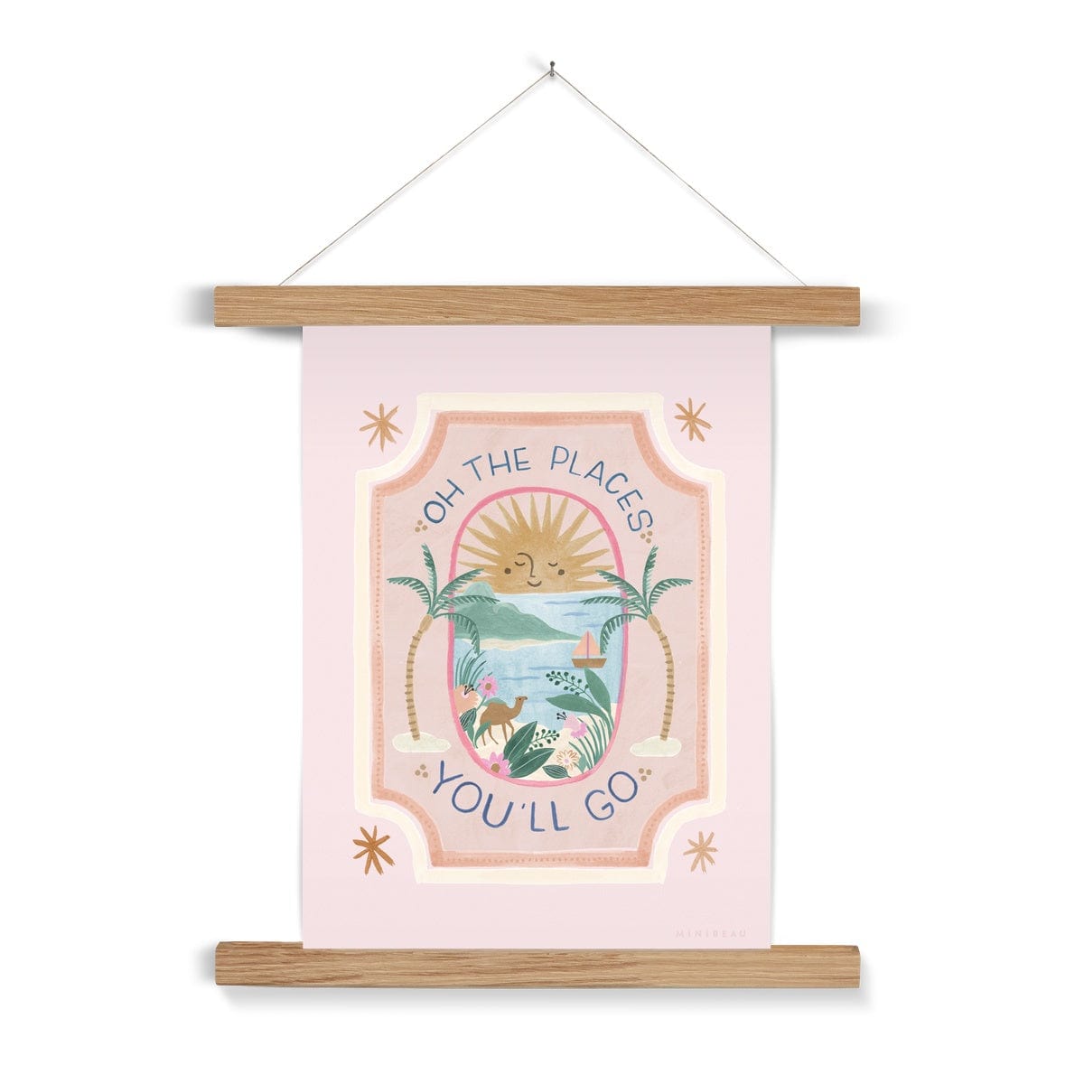 Art Print 15x20cm (6x8") / Natural Hanger Oh, The Places You'll Go Art Print
