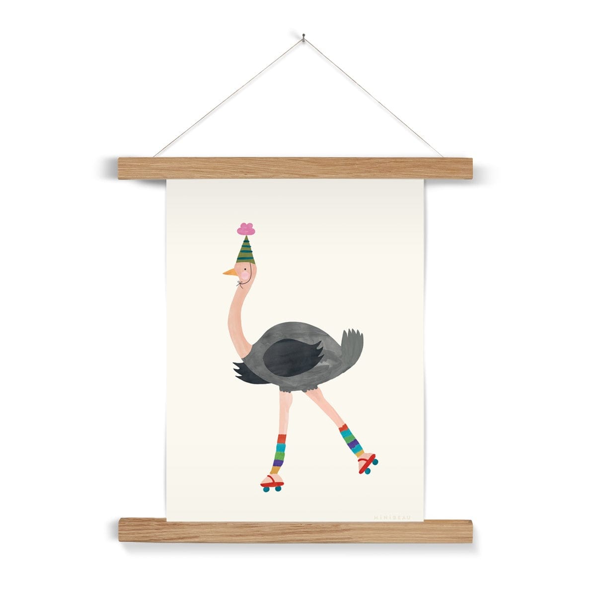 Art Print Party Ostrich Art Print
