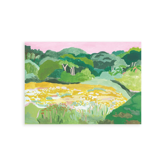 Art Print 15x20cm (6x8") / No Frame Pink Sky Landscape Art Print