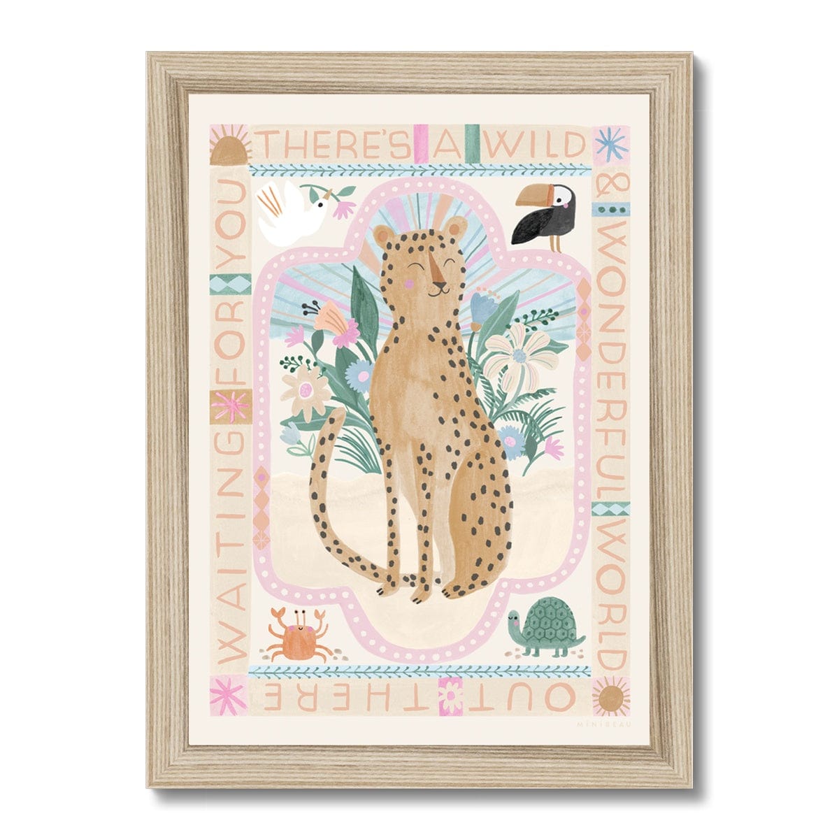 Art Print Wild, Wonderful World Leopard Print
