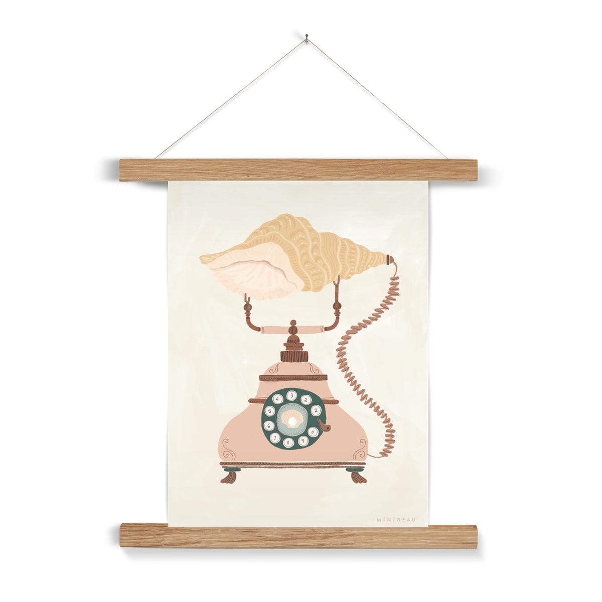 Fine art 6"x8" / Natural Hanger Ocean Calling Art Print
