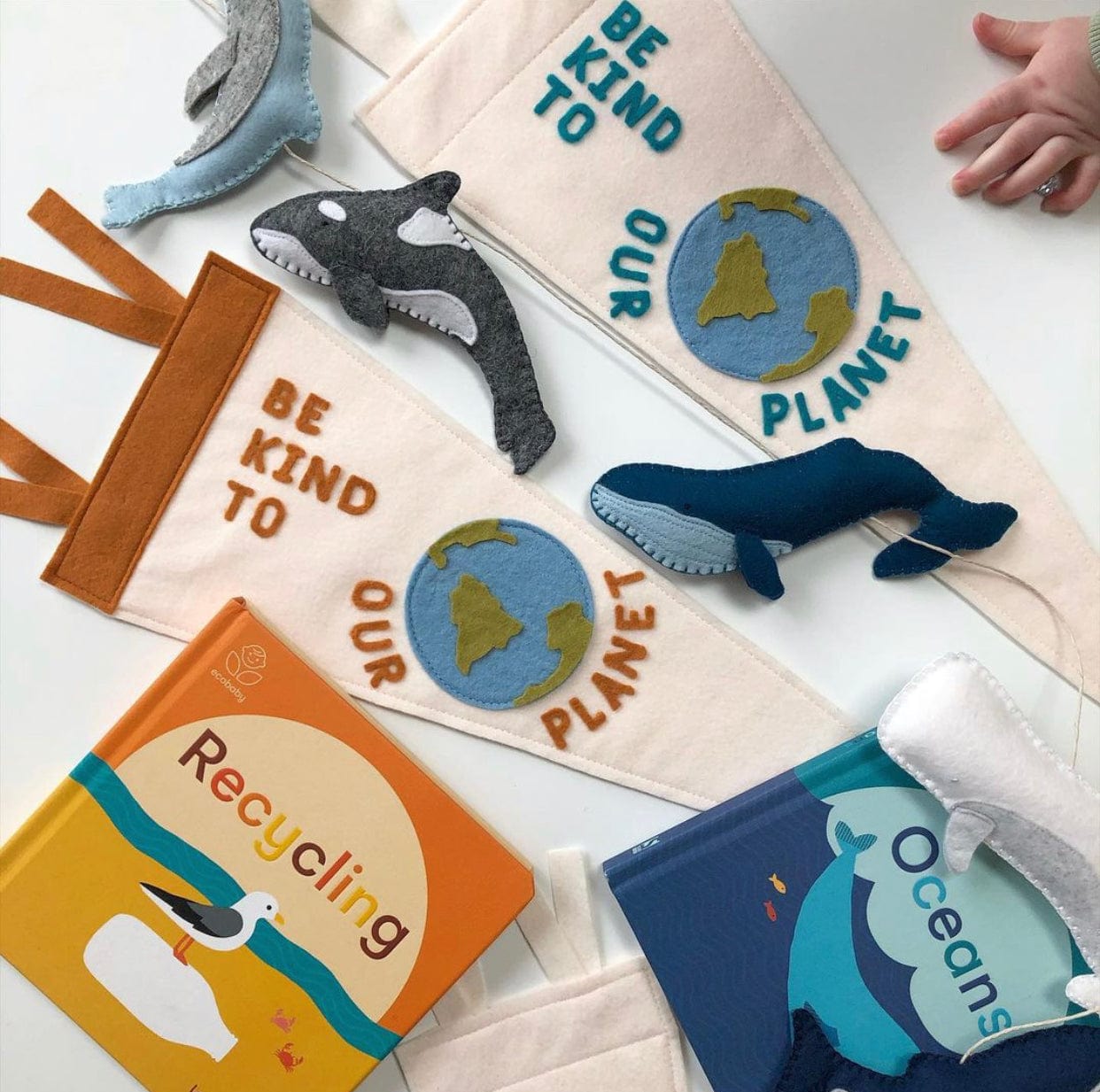 Flag Customisable Be Kind to Our Planet Pennant
