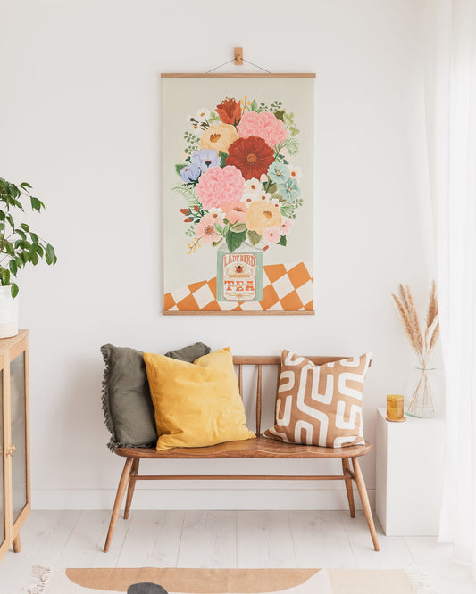 Wall Hanging Boho Floral Vase Wall Hanging