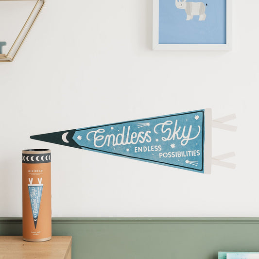 Wall Stickers Endless Sky Flag Wall Decal - Blue