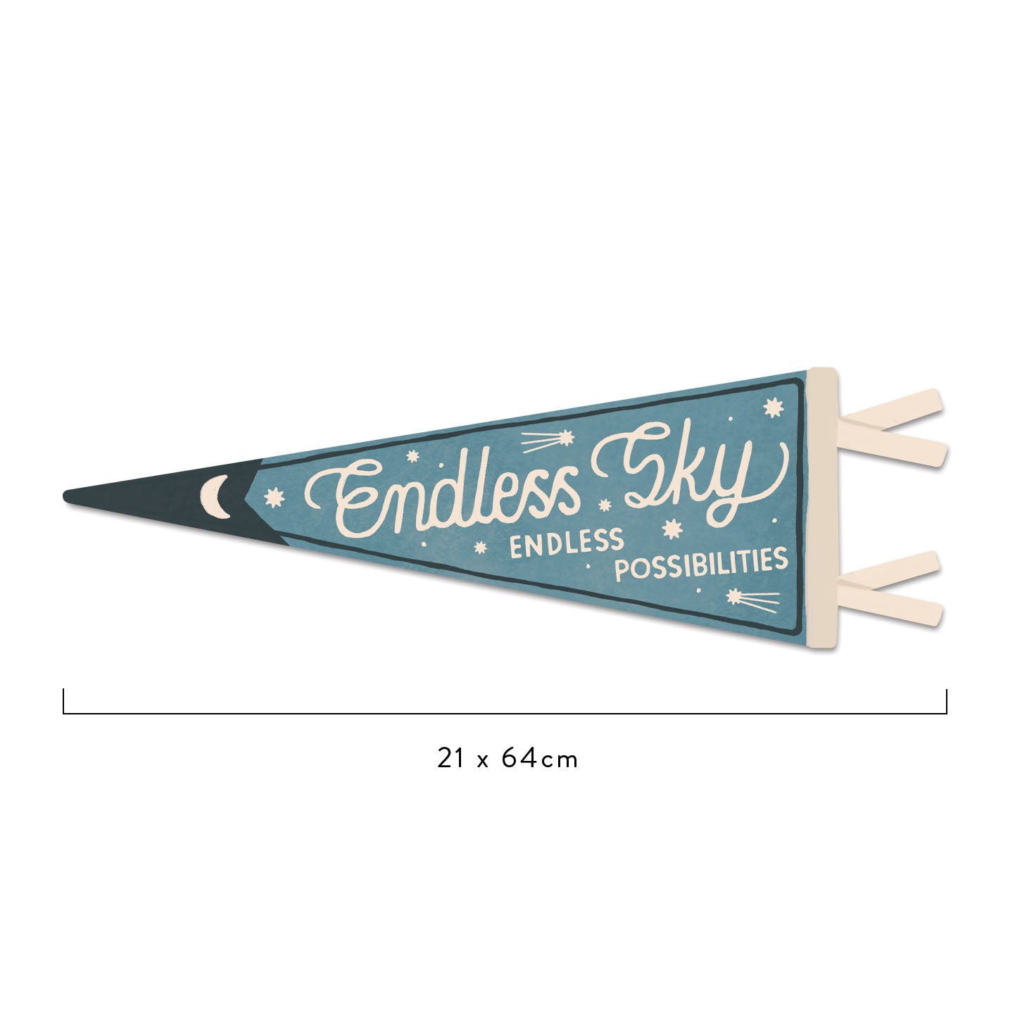 Wall Stickers Endless Sky Flag Wall Decal - Blue