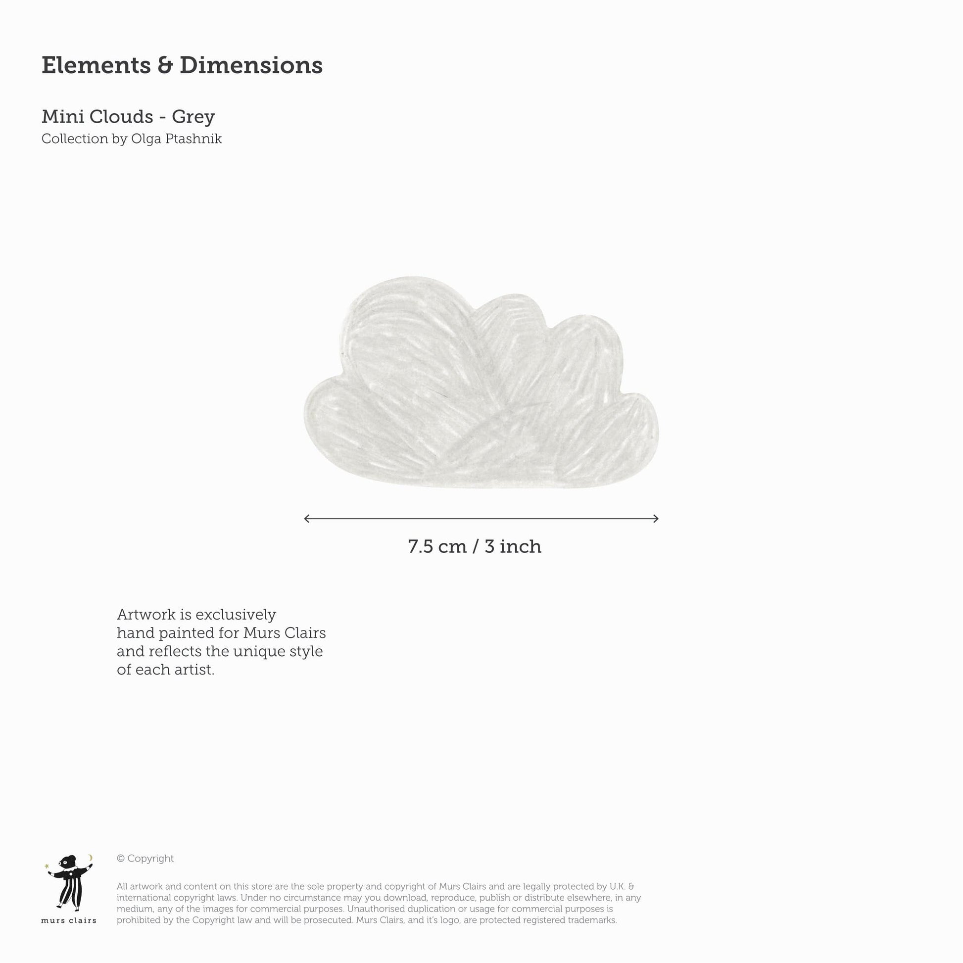 Wall Stickers Murs Clairs Mini Clouds Wall Stickers