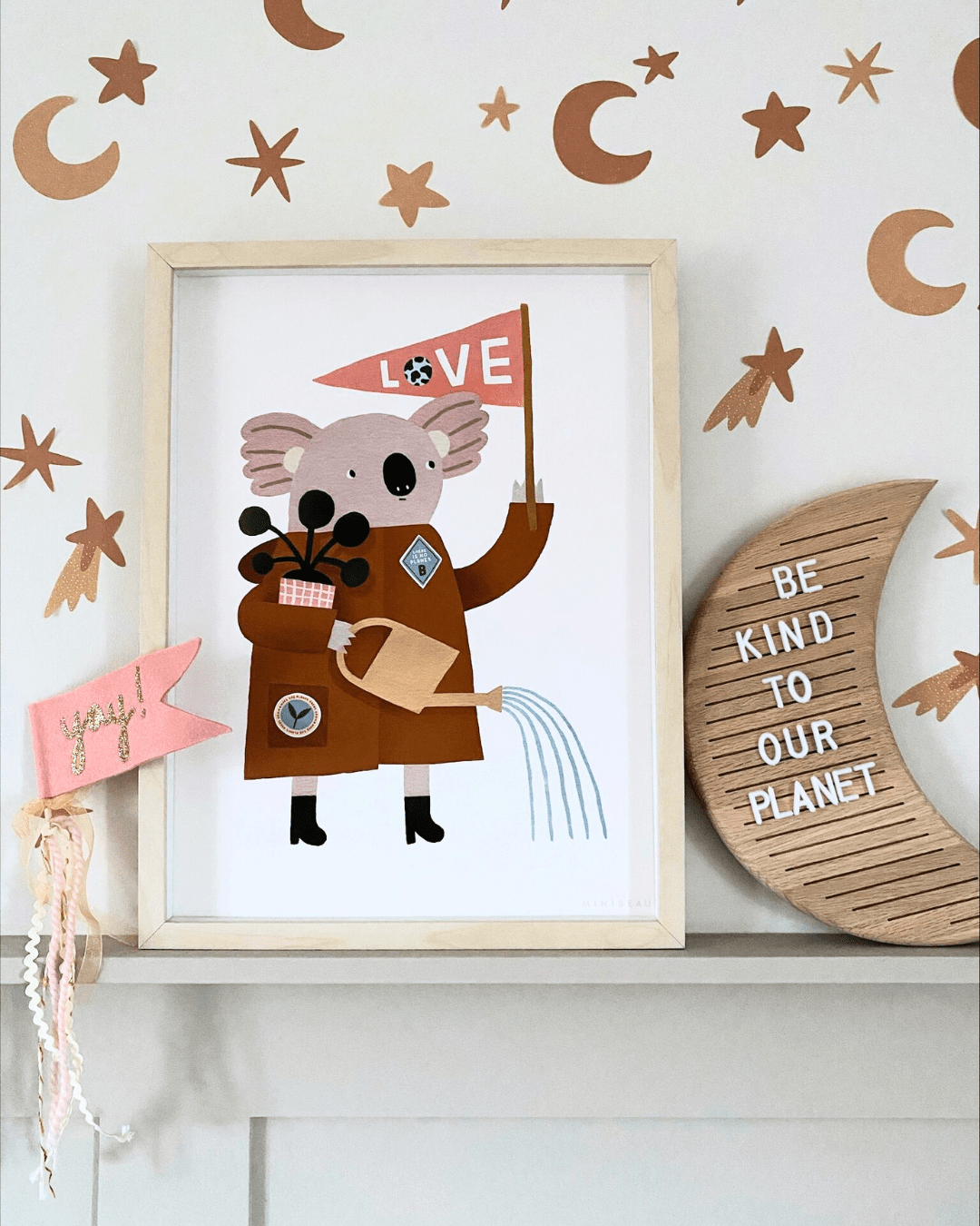 Wall Stickers Murs Clairs Moons and Stars Wall Stickers