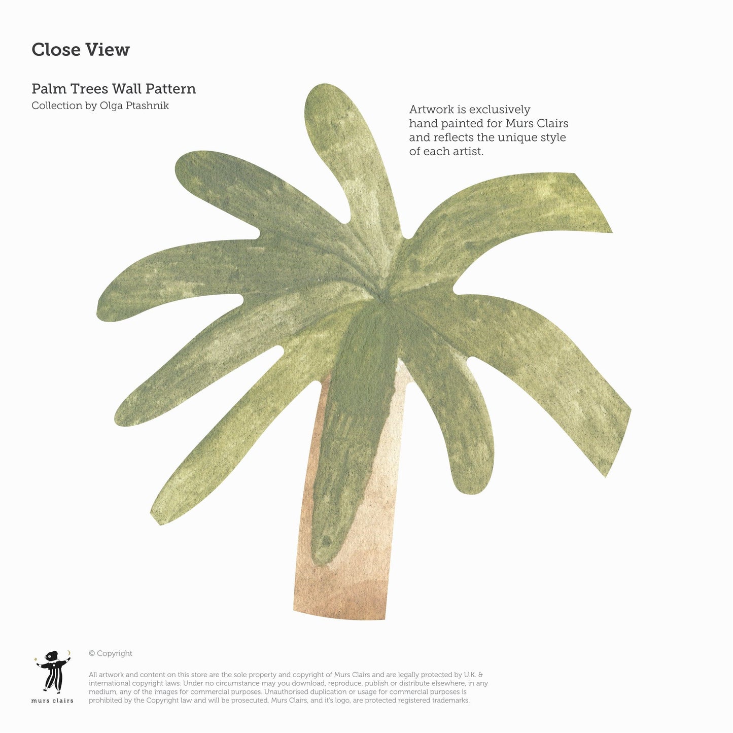 Wall Stickers Murs Clairs Palm Trees Wall Stickers