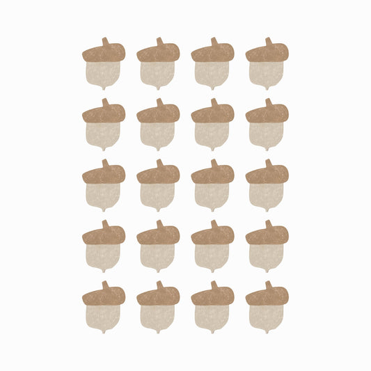 Wall Stickers 1 Sheet Murs Clairs Pencil Acorns Wall Stickers