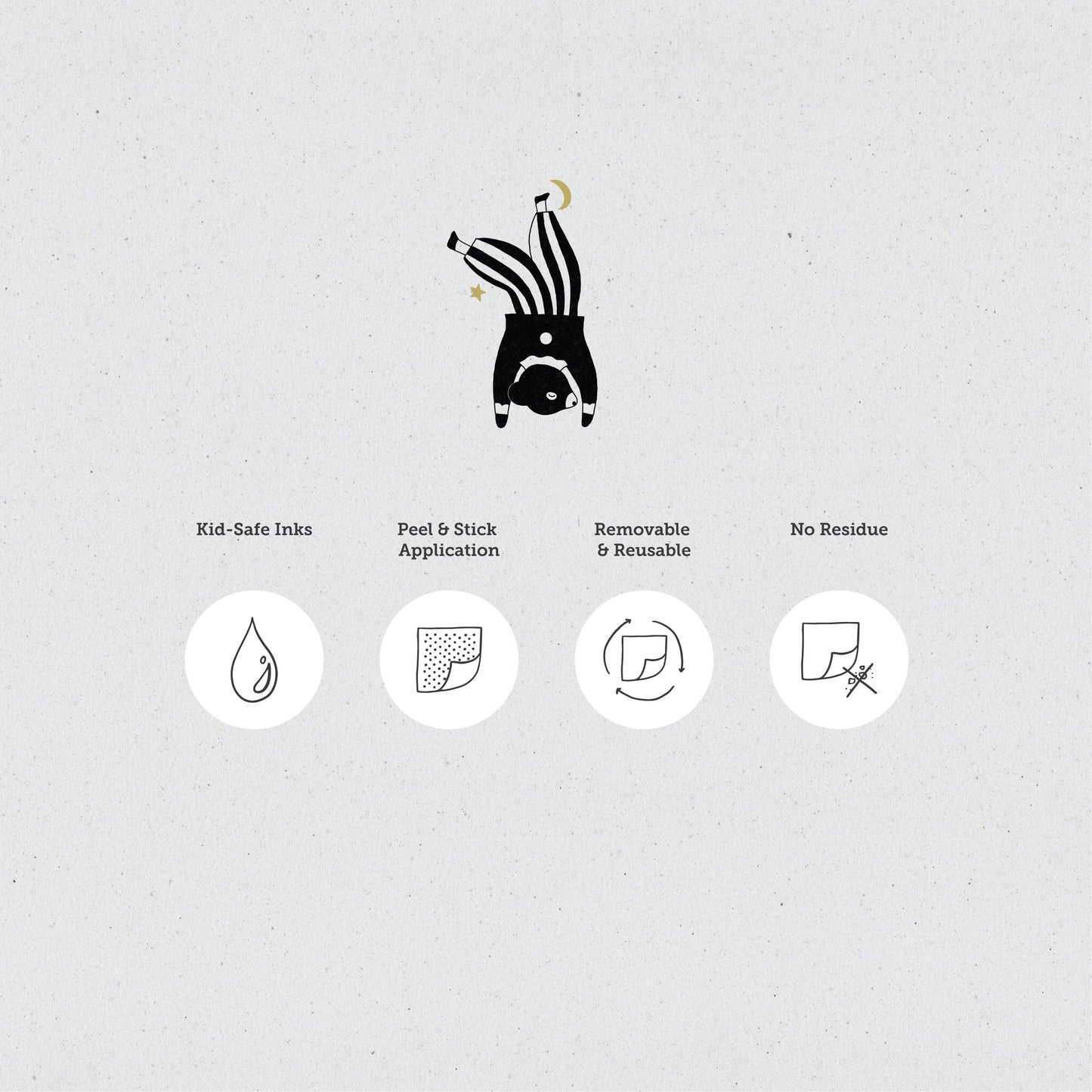 Wall Stickers Murs Clairs Pencil Acorns Wall Stickers