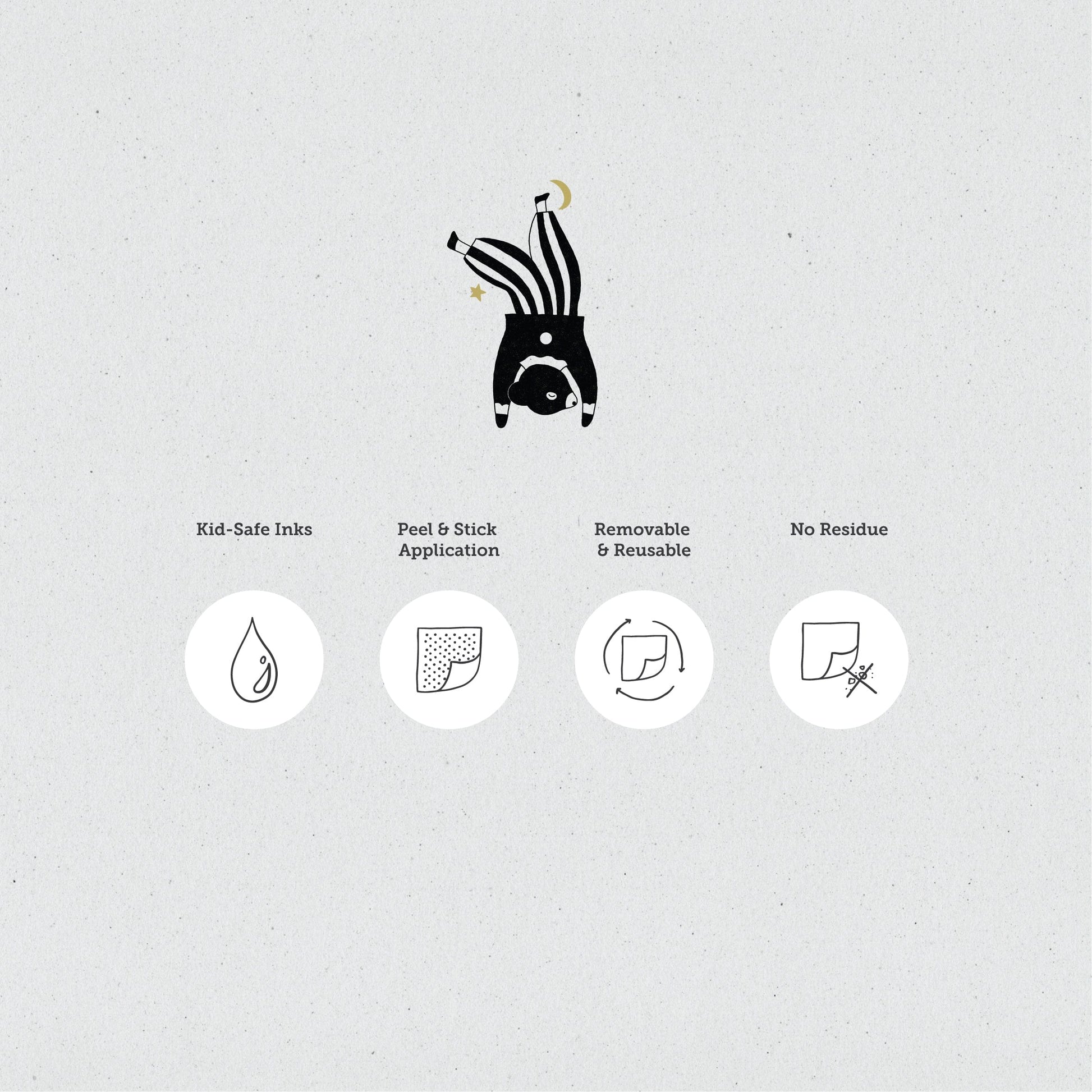 Wall Stickers Murs Clairs Pencil Acorns Wall Stickers