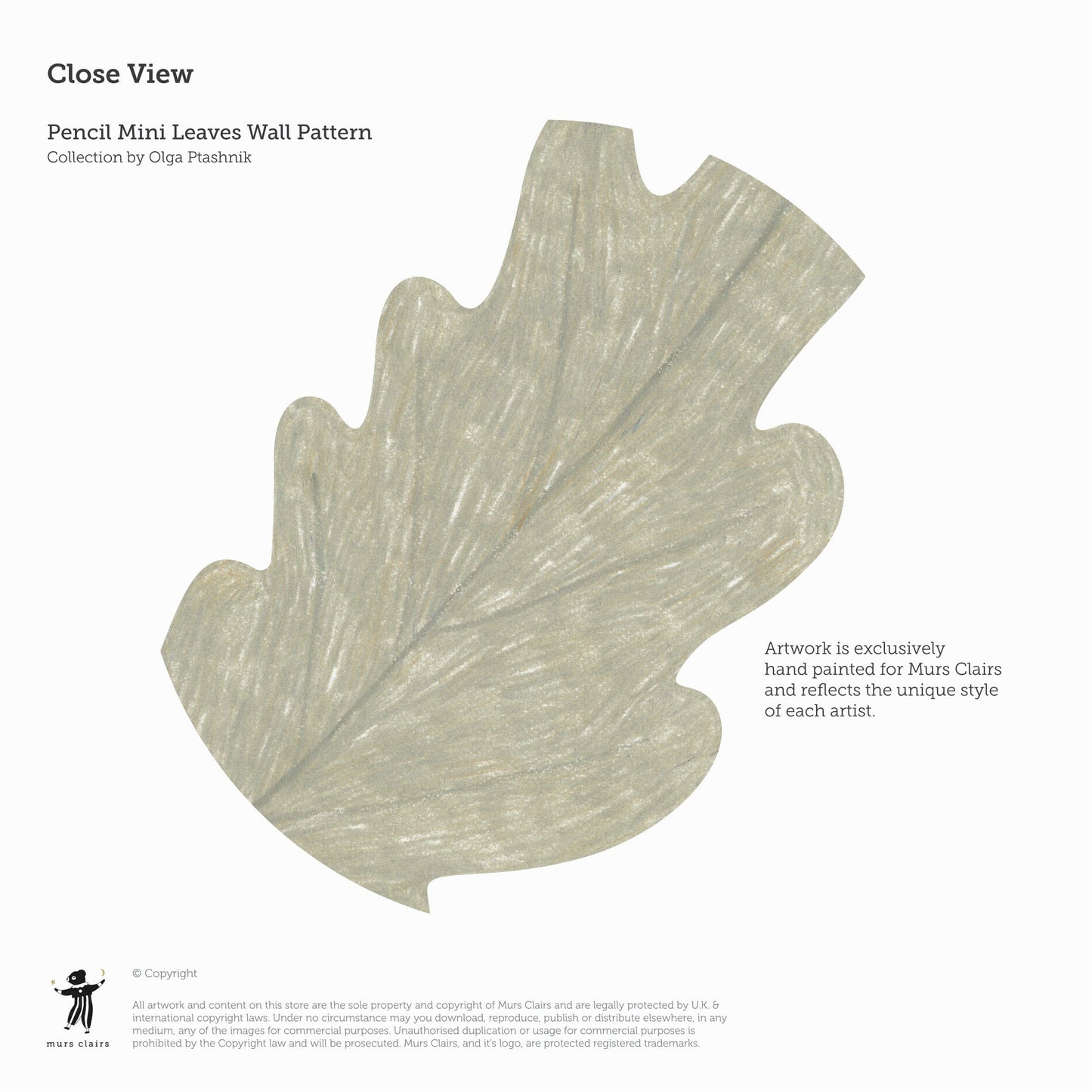 Wall Stickers Murs Clairs Pencil Mini Leaves Wall Stickers