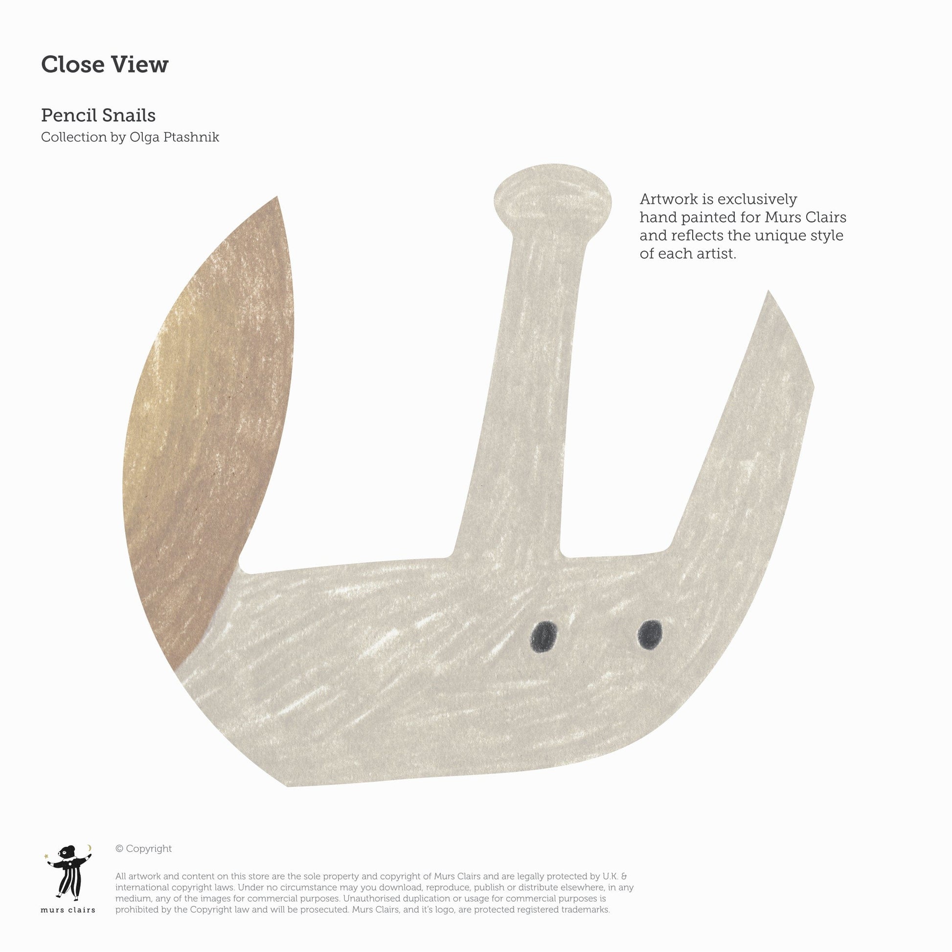 Wall Stickers Murs Clairs Pencil Snails Wall Stickers