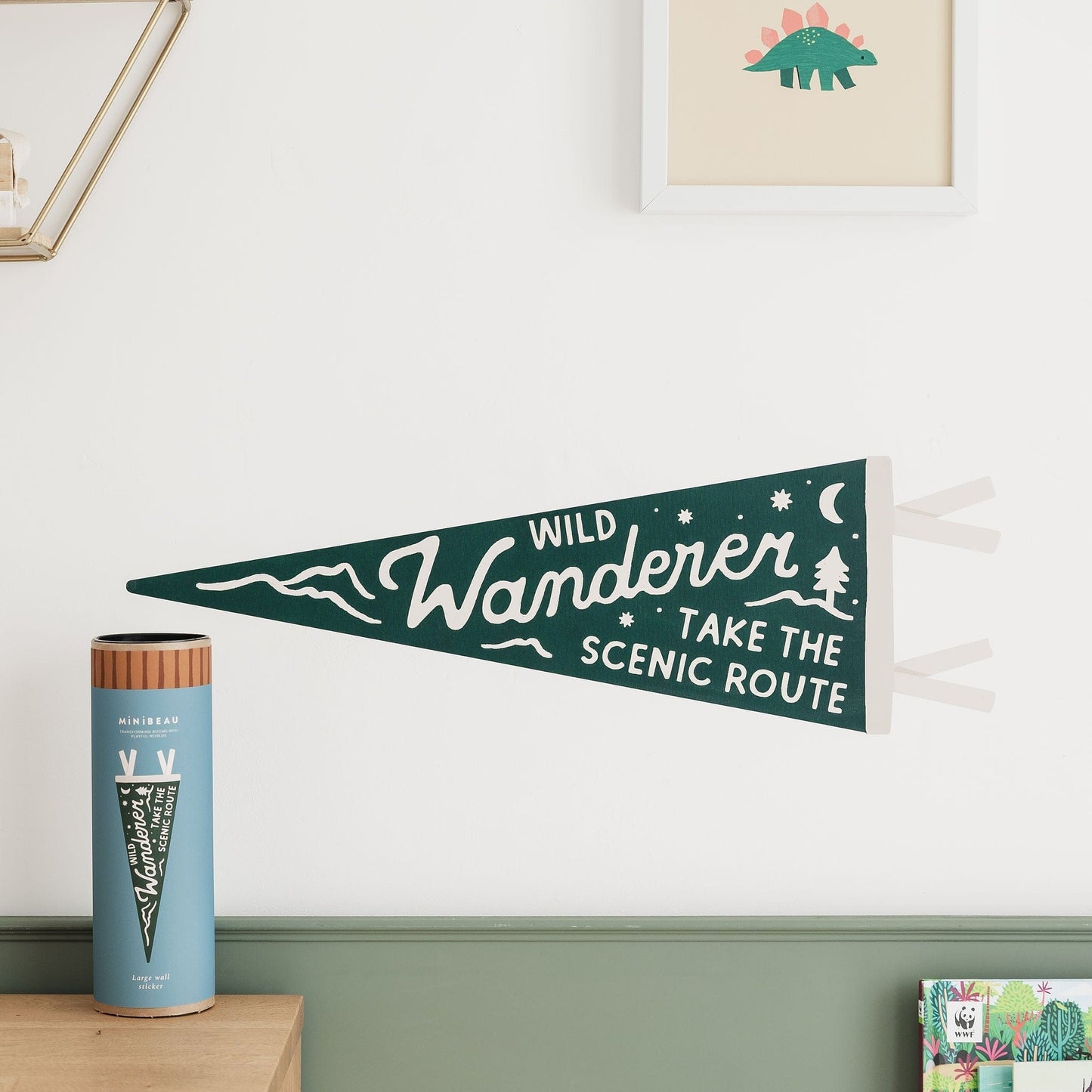 Wall Stickers Wild Wanderer Flag Wall Decal - Green