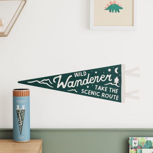 Wall Stickers Wild Wanderer Flag Wall Decal - Green
